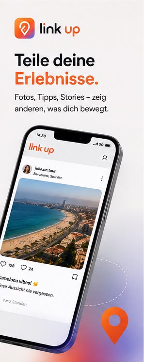 Link-Up-Feed zum Teilen von Reiseerlebnissen